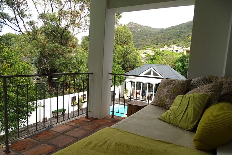 Balcony onto the main bedroom