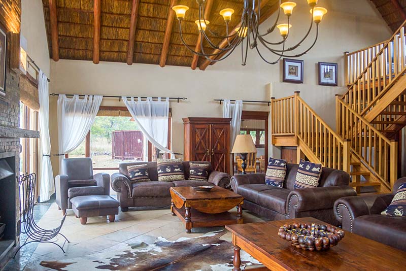 spacious lounge leading out to the pool