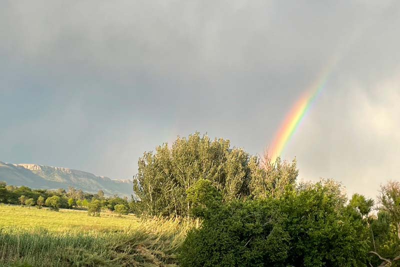 Catch the rainbow over the Magalies mountain 