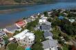 Drone view of location Villa Leisure, so close to the lagoon