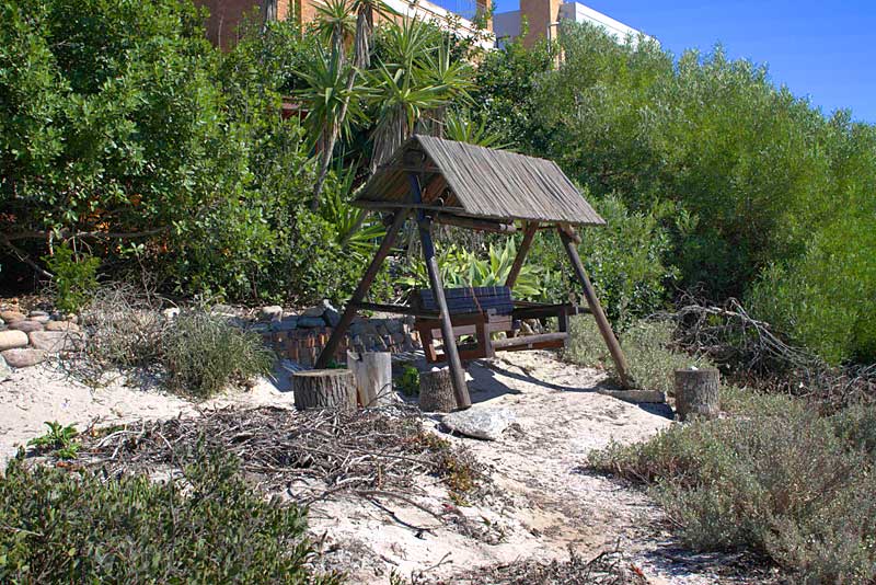 Wooden Beach Swing