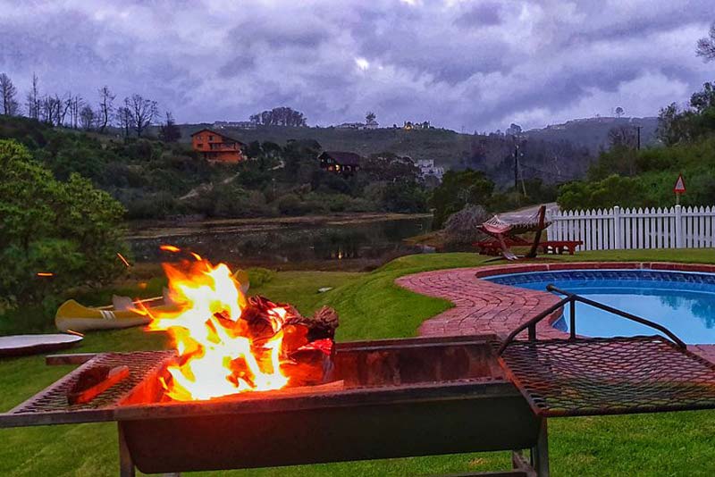 With braai facilities for each cottage!!!