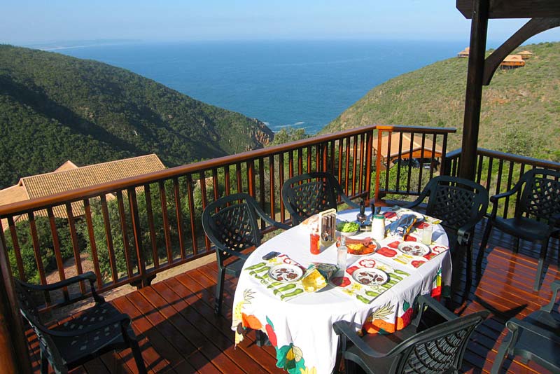 Sunny patio - Serendipity Coastal Lodge self catering Ballots Bay