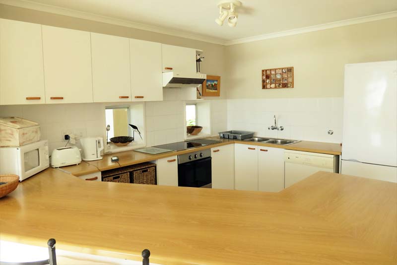 Large, well-appointed, open-plan kitchen