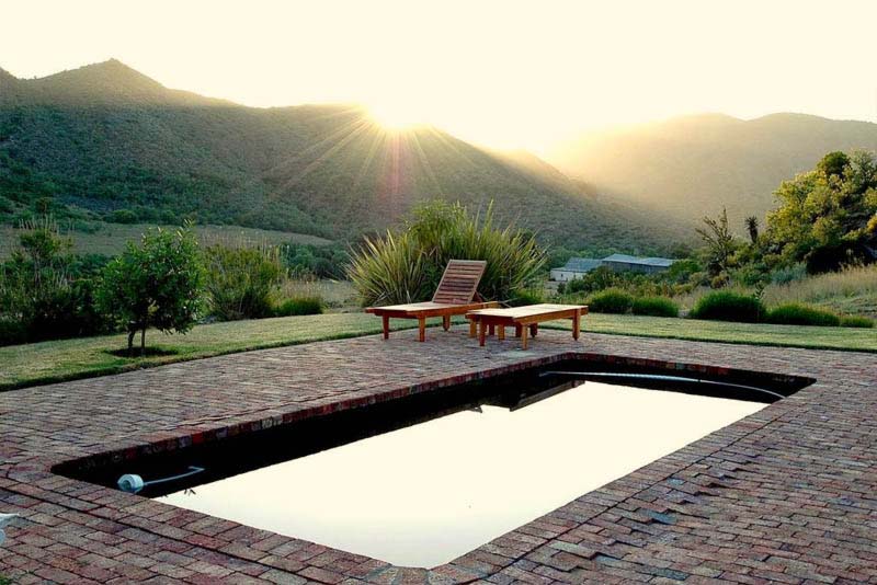 Swimming pool - The Retreat at Groenfontein Bed and Breakfast Calitzdorp area