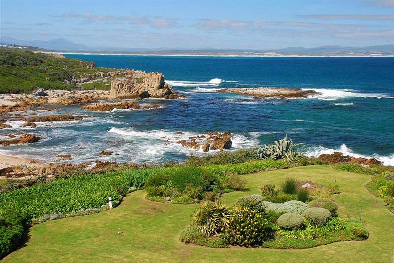 View from the lawns in front of Bayview in Hermanus