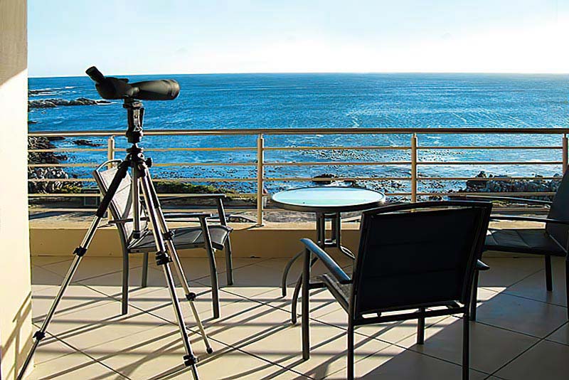 Private balcony - Whale Cove A104 self catering De Kelders