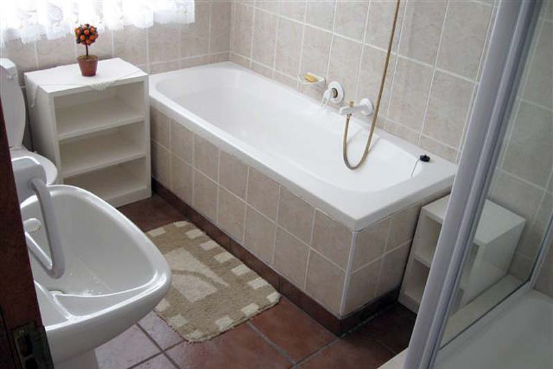 Ful Bathroom with shower and toilet. Separate toilet.