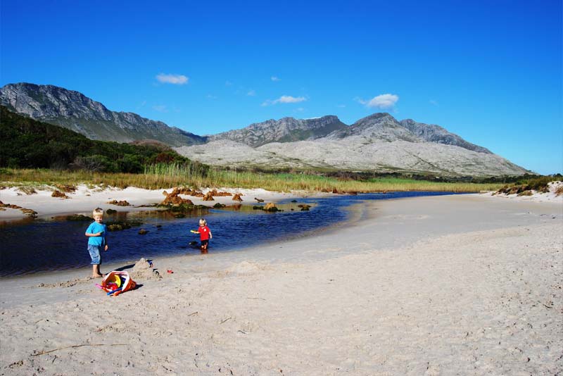 The river mouth is only a short walk and the best place on the beach for children. 