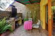 Honeymoon Suite private patio with built in braai