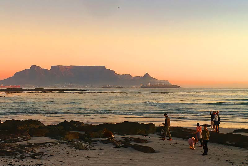Miles and miles of beach - Sea View Zeezicht self catering apartment in Bloubergstrand
